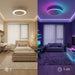 Ventilator de tavan cu lumină LED RGB, pale ascunse și telecomandă Nexory InnovaGoods - WALTI WALTI