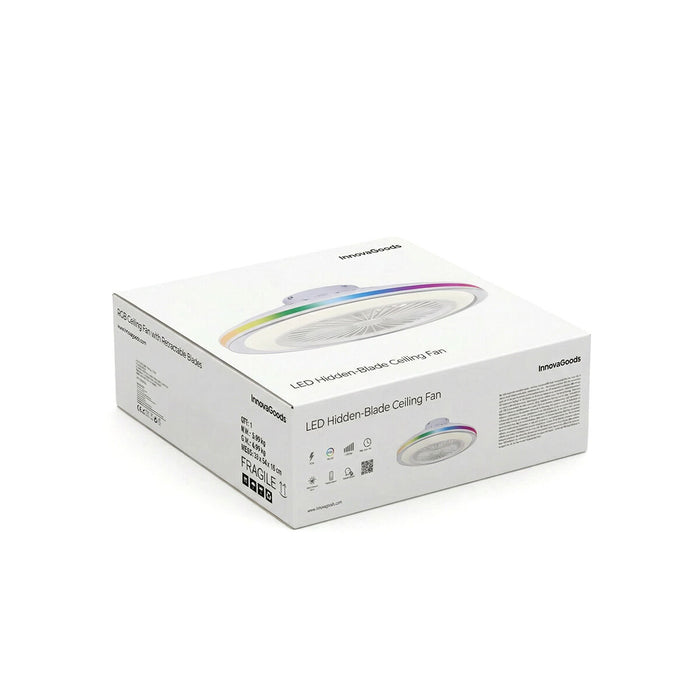 Ventilator de tavan cu lumină LED RGB, pale ascunse și telecomandă Nexory InnovaGoods - WALTI WALTI