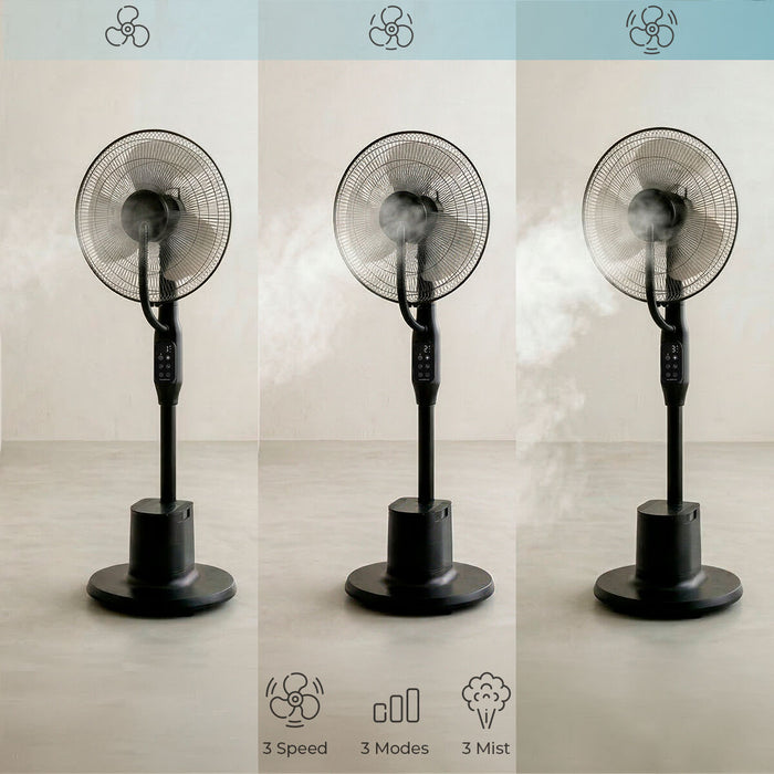 Ventilator nebulizator cu picior, cu telecomandă Sprair InnovaGoods - WALTI WALTI