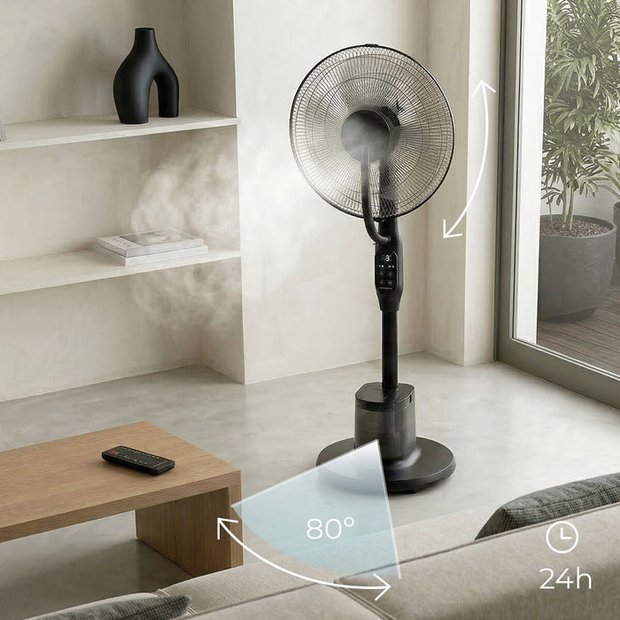 Ventilator nebulizator cu picior, cu telecomandă Sprair InnovaGoods - WALTI WALTI