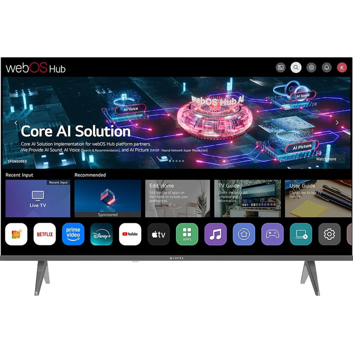 Televizor LED Smart VORTEX V43EVA2W3S, 4K Ultra HD, 108cm - WALTI WALTI