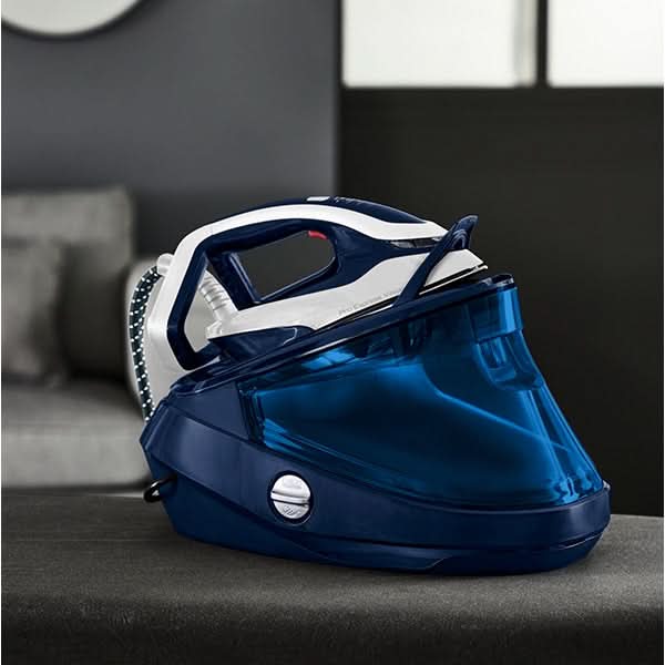 Statie de calcat TEFAL Pro Express Vision GV9812E0, 3000W, 700g/min, 1100ml, talpa Durilium AirGlide Autoclean, albastru-alb WALTI