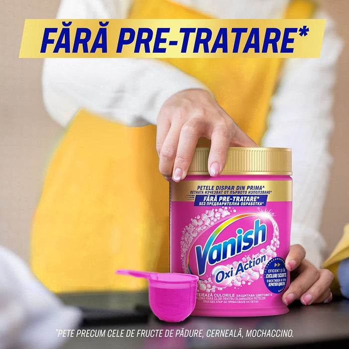 Pudra pentru indepartarea petelor VANISH Oxi Action, haine colorate, 960g WALTI