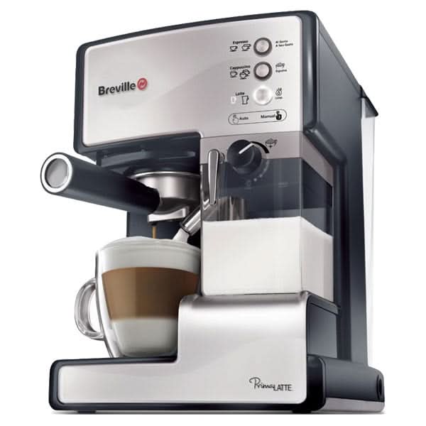 Espressor manual BREVILLE Prima Latte VCF045X-01, 1.5l, 15 bar, negru-argintiu WALTI