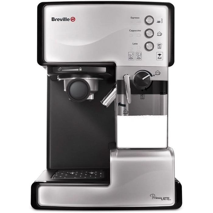 Espressor manual BREVILLE Prima Latte VCF045X-01, 1.5l, 15 bar, negru-argintiu WALTI