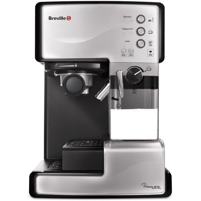 Espressor manual BREVILLE Prima Latte VCF045X-01, 1.5l, 15 bar, negru-argintiu WALTI