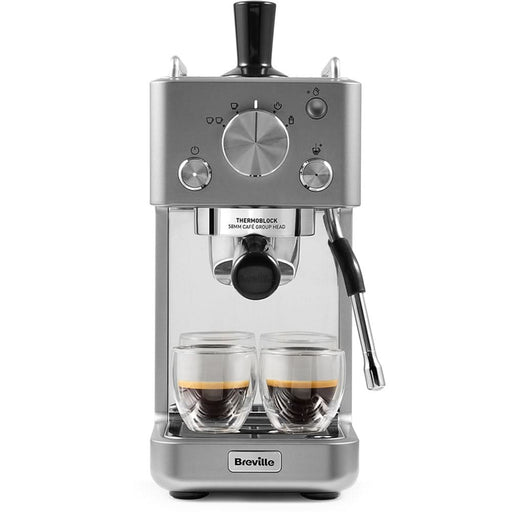 Espressor manual BREVILLE Barista Slimline VCF185X-01, 1.1l, 1415W, 15 bar, argintiu - WALTI WALTI