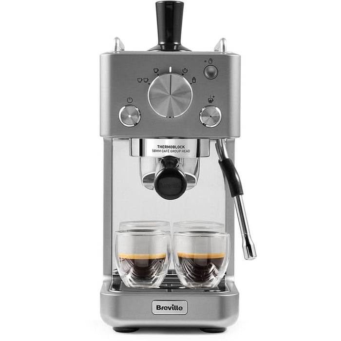 Espressor manual BREVILLE Barista Slimline VCF185X-01, 1.1l, 1415W, 15 bar, argintiu - WALTI WALTI