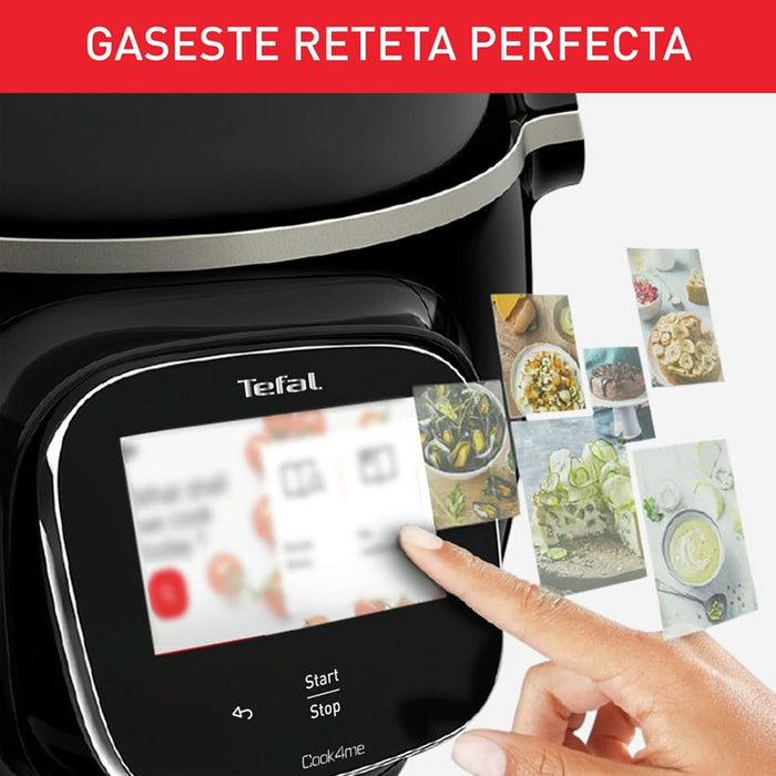 Multicooker TEFAL Cook4me Touch CY912831, 6l, 1600W, 13 programe, negru WALTI