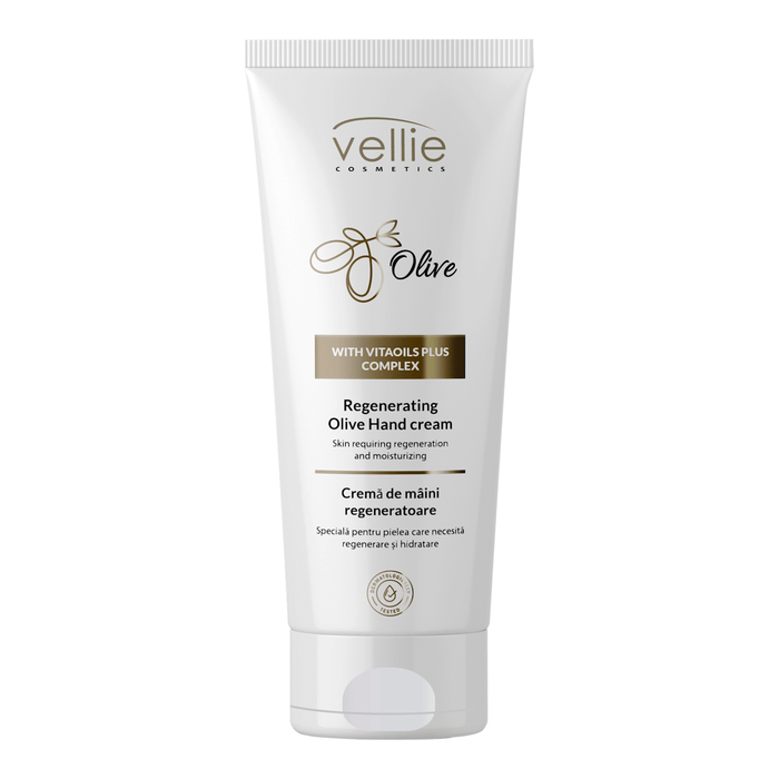 Vellie Cremă de mâini regeneratoare cu extract de măsline, 100 ml WALTI