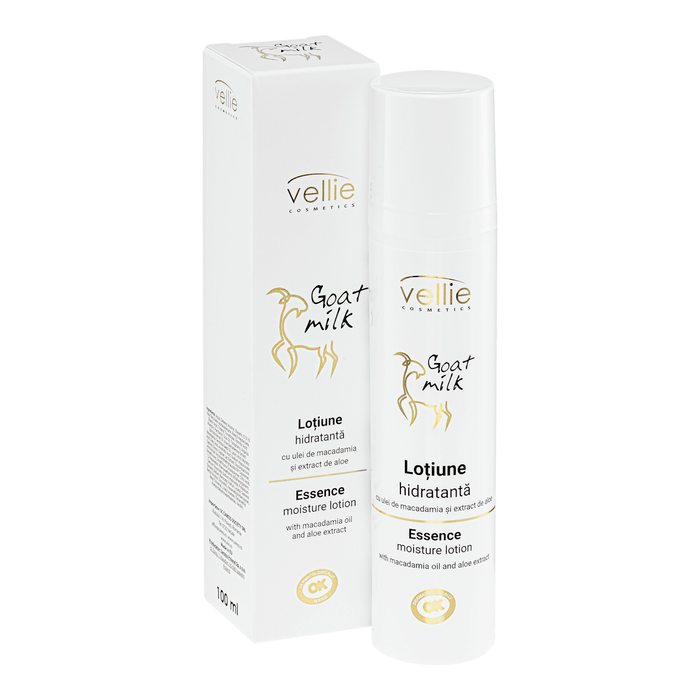Vellie Lotiune hidratanta de fata cu extract din lapte de capra, 100 ml WALTI