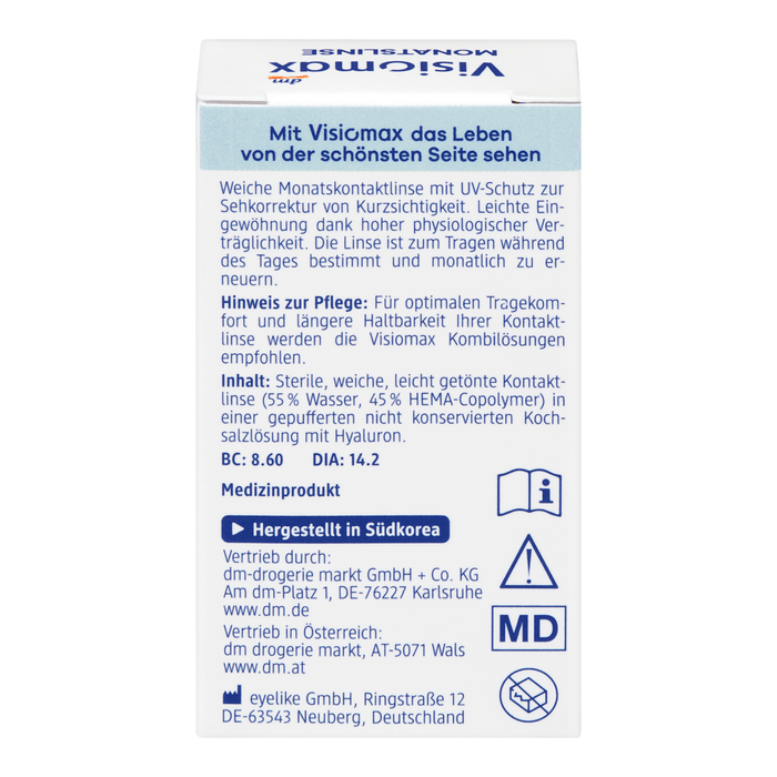 Visiomax Lentile de contact lunare -3,50, 1 buc WALTI