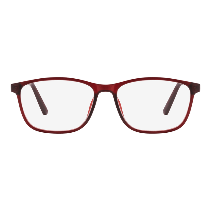 Visiomax Ochelari de citit cu ramă completă, roșu închis transparent dioptri +1,00, 1 buc WALTI