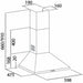 Hota decorativa CATA VK 6000 BK, 1 motor, 395 m3/h, L 60 cm, negru - WALTI WALTI