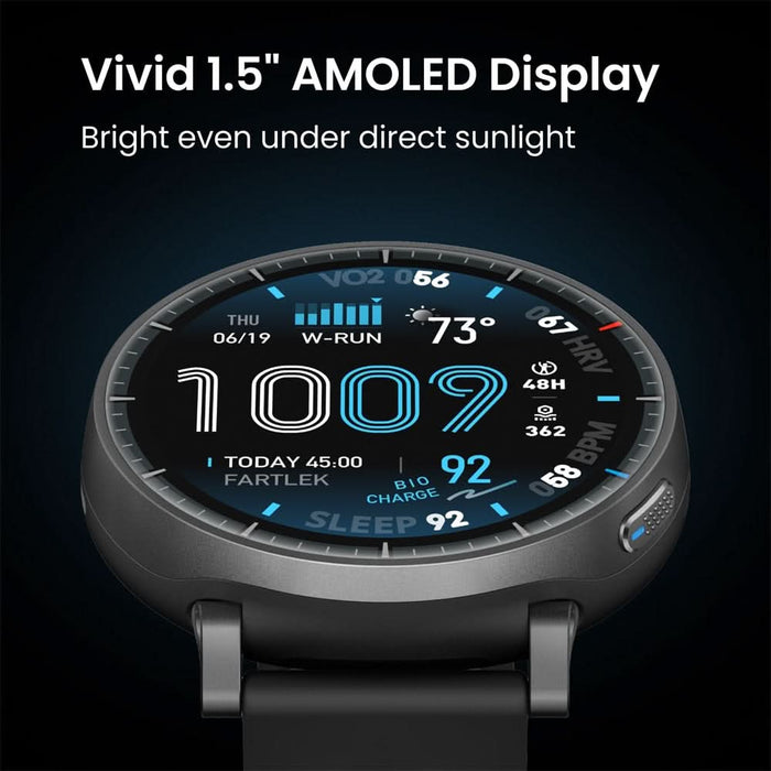 Smartwatch AMAZFIT Active Max, GPS, Android/iOS, negru - WALTI WALTI
