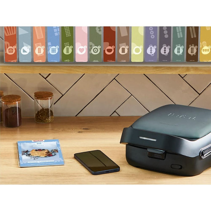 Sandwich maker TEFAL Snack Collection SW862BF0, 700W, albastru inchis-negru WALTI