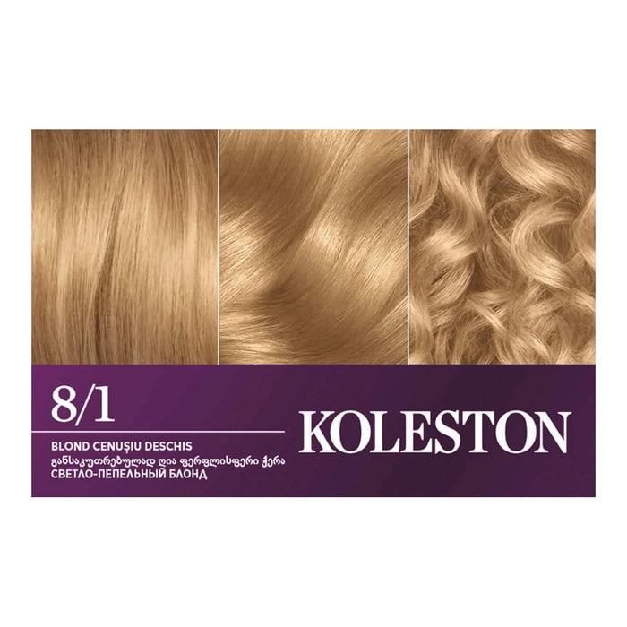 WELLA KOLESTON Vopsea permanentă 8/1 Blond cenușiu deschis, 135 g WALTI