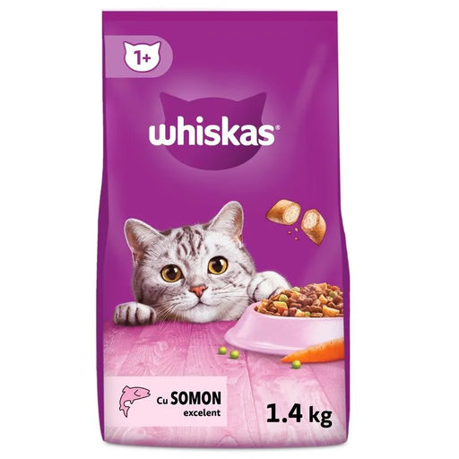 whiskas Hrana Uscata Pisici Adult cu Somon 1,4 Kg - WALTI WALTI