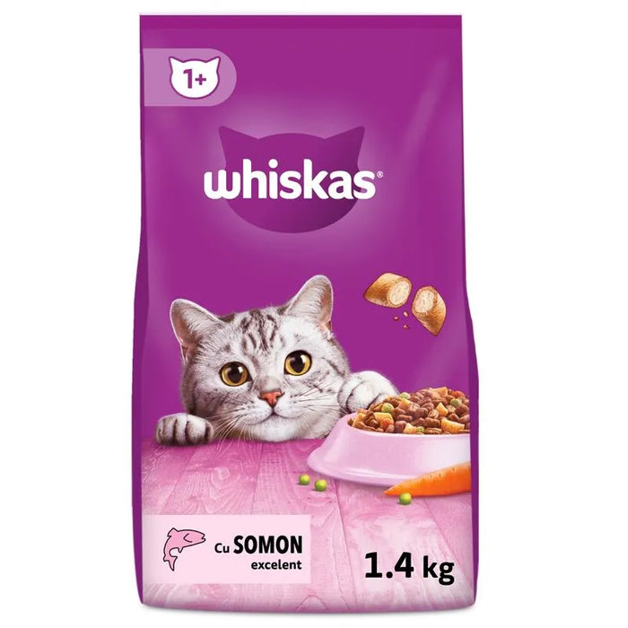 whiskas Hrana Uscata Pisici Adult cu Somon 1,4 Kg - WALTI WALTI