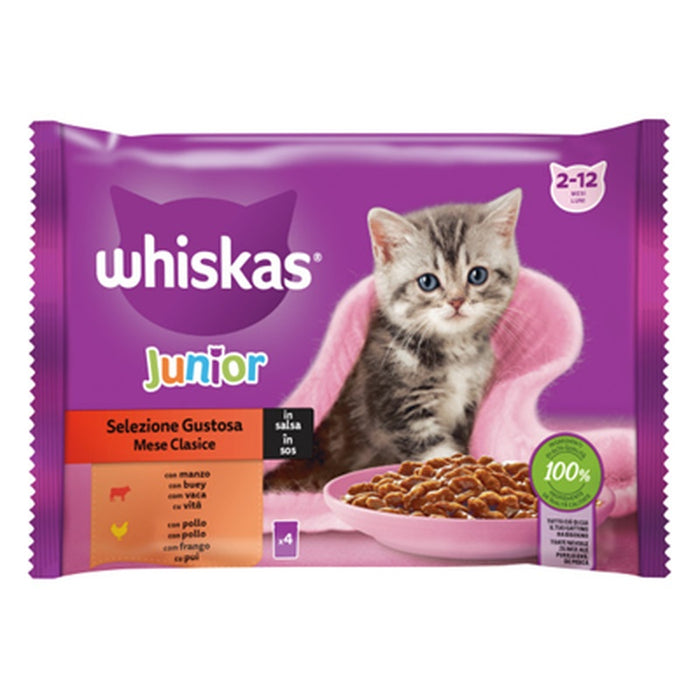 whiskas Junior Selectii Clasic Sos 4 x 85 g - WALTI WALTI
