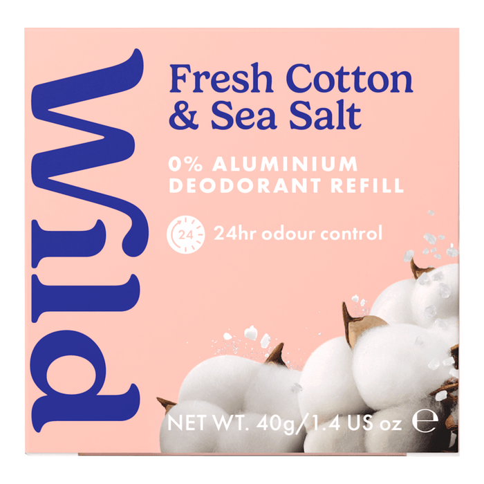 Wild Reumplere deodorant stick Fresh Cotton&Sea Salt, 40 g WALTI