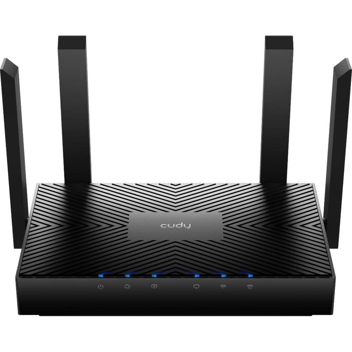 Router Wireless Gigabit CUDY WR3000 AX3000, Wi-Fi 6, Dual-Band 574 + 2402 Mbps, negru WALTI