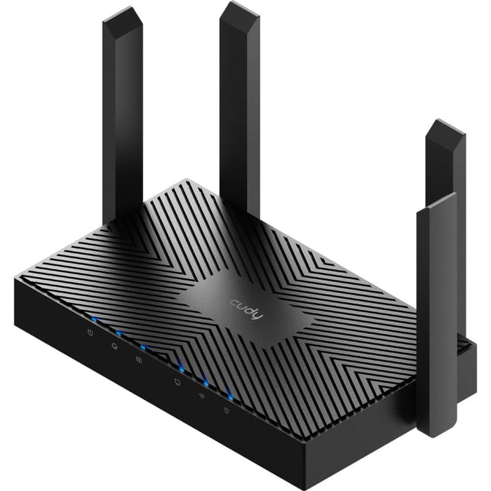 Router Wireless Gigabit CUDY WR3000 AX3000, Wi-Fi 6, Dual-Band 574 + 2402 Mbps, negru WALTI