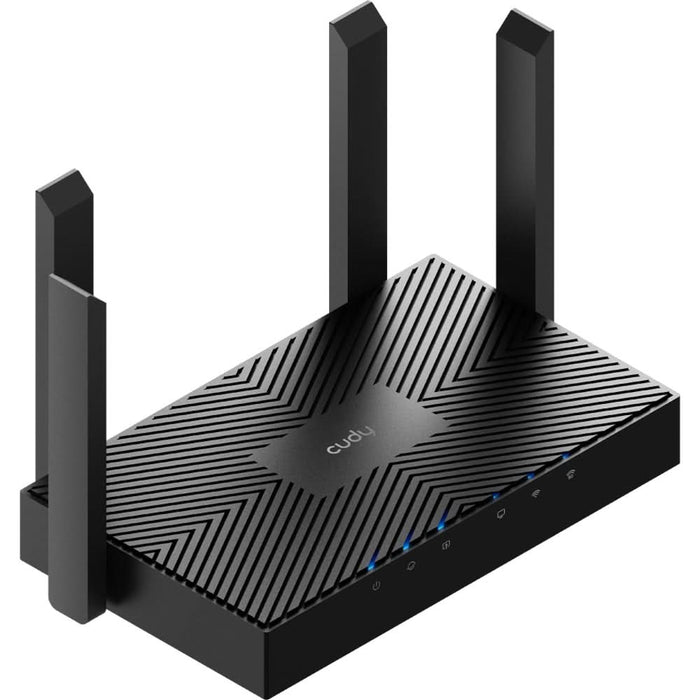 Router Wireless Gigabit CUDY WR3000 AX3000, Wi-Fi 6, Dual-Band 574 + 2402 Mbps, negru WALTI