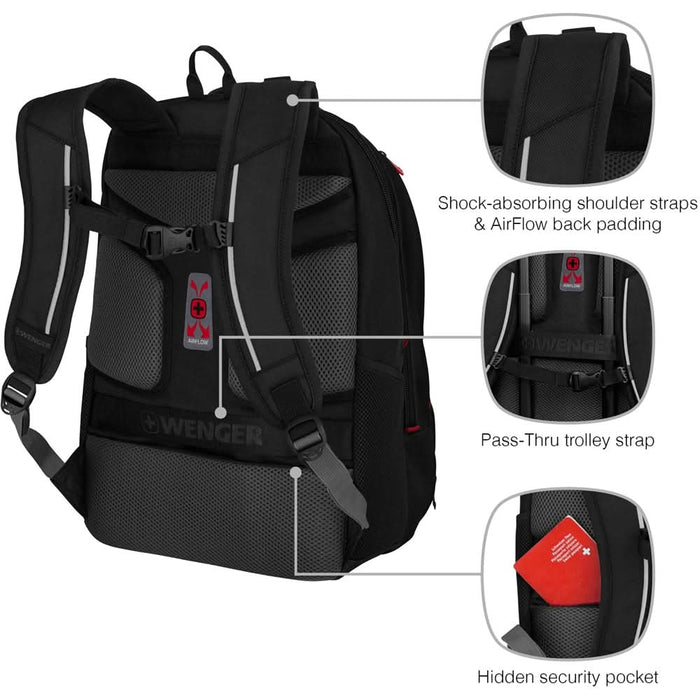 Rucsac laptop WENGER Carbon Pro, 15.6", negru WALTI