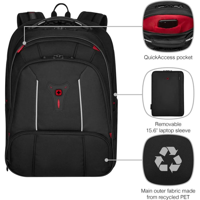 Rucsac laptop WENGER Carbon Pro, 15.6", negru WALTI