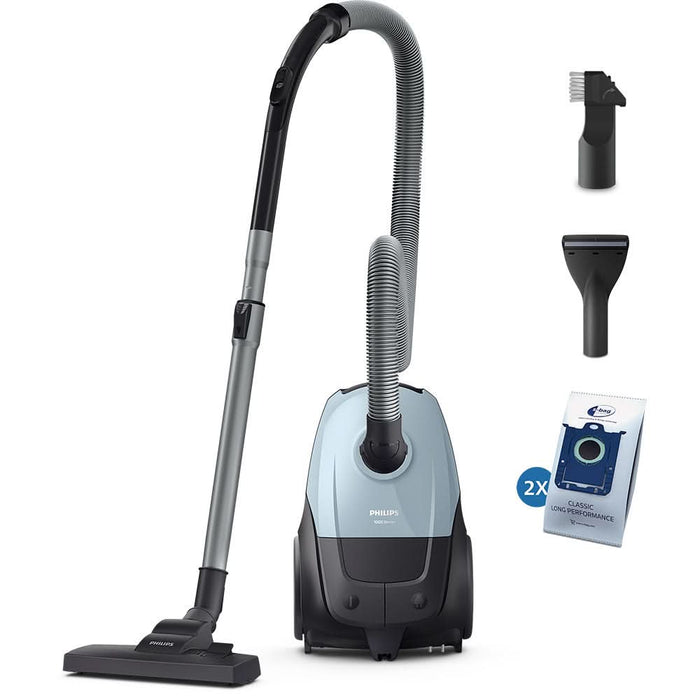 Aspirator cu sac PHILIPS Seria 2000 XD1142/10, 3l, 750W, 77dB, bleu-negru WALTI