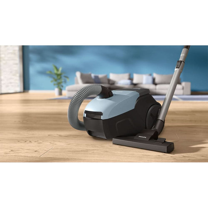 Aspirator cu sac PHILIPS Seria 2000 XD1142/10, 3l, 750W, 77dB, bleu-negru WALTI