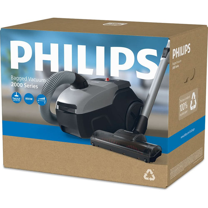 Aspirator cu sac PHILIPS Seria 2000 XD2152/12, 3l, 800W, 77dB, gri-negru WALTI