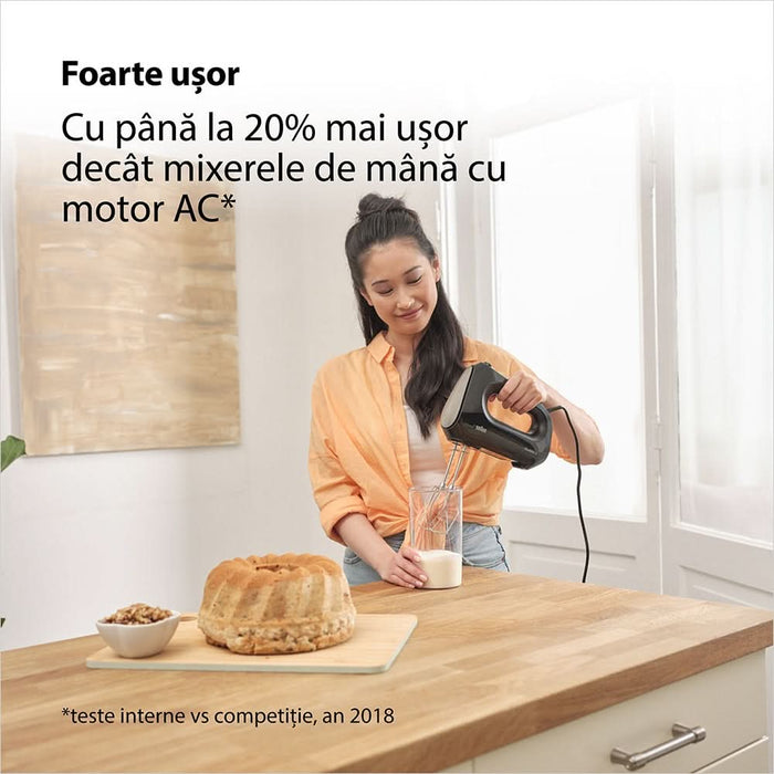 Mixer de mana BRAUN MultiMix 2 HM2110BK, 500W, 4 trepte viteza, negru WALTI