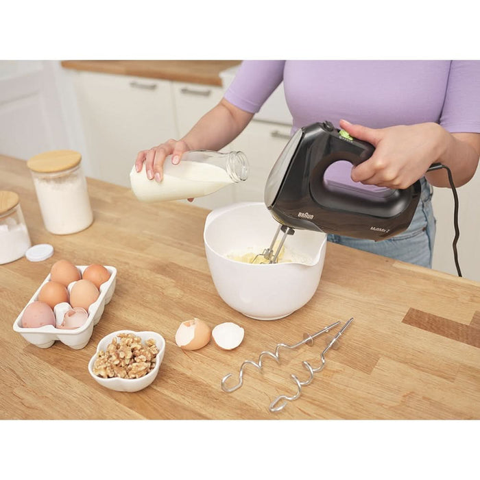 Mixer de mana BRAUN MultiMix 2 HM2110BK, 500W, 4 trepte viteza, negru WALTI