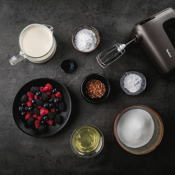 Mixer de mana TEFAL PowerMix Silence HT650E38, 600W, 5 trepte viteza, gri-negru WALTI