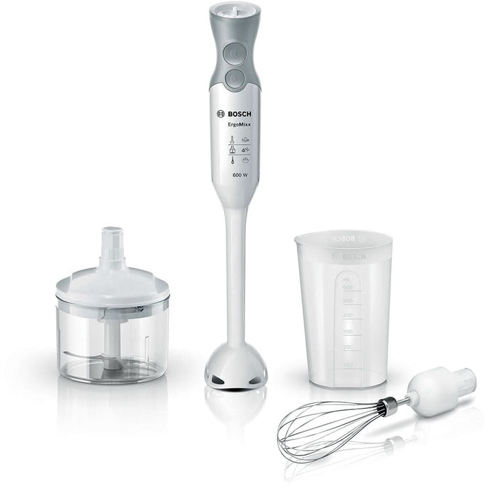 Mixer vertical BOSCH ErgoMixx MSM66050, 0.6l, 600W, 12 trepte viteza, alb-gri WALTI