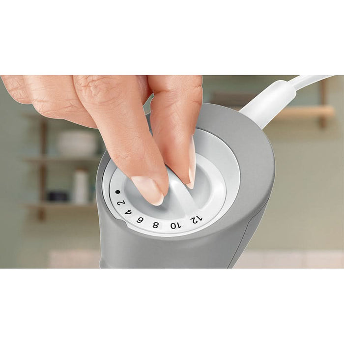 Mixer vertical BOSCH ErgoMixx MSM66050, 0.6l, 600W, 12 trepte viteza, alb-gri WALTI