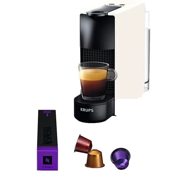 Espressor capsule NESPRESSO Essenza Mini XN110110, 0.6l, 1300W, 19 bar, alb-negru WALTI