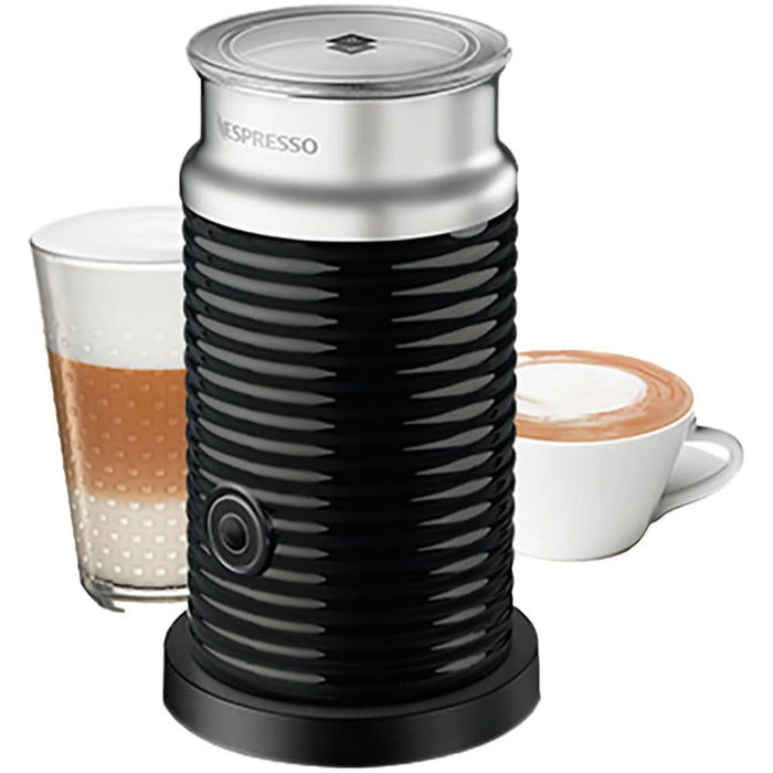 Pachet espressor capsule NESPRESSO Essenza Mini + Aparat spumare lapte Aeroccino XN111110, 0.6l, 1300W, 19 bar, alb-negru WALTI