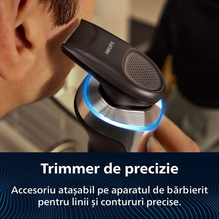 Aparat de ras PHILIPS i9000 Prestige Ultra XP9403/31, acumulator, autonomie 60 min, SkinIQ, auriu WALTI