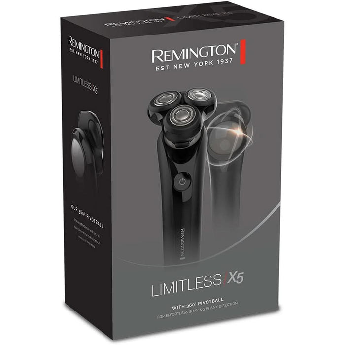Aparat de ras REMINGTON Limitless X5 XR1755, autonomie 50 min, 3 elemente de taiere, negru WALTI
