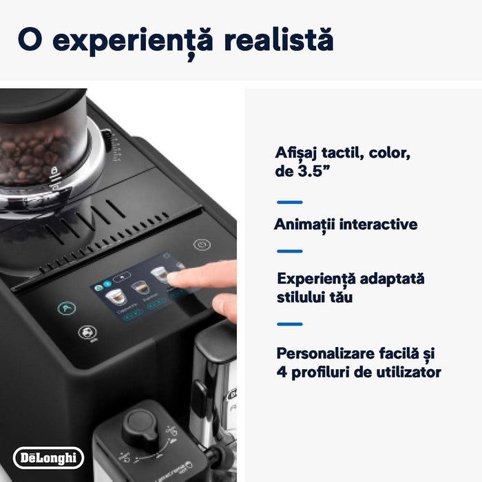Espressor automat DELONGHI Rivelia EXAM440.55.B, 1.4l, 1450W, 19 bar, negru WALTI