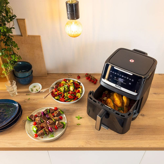 Friteuza cu aer cald TEFAL Easy Fry Silence EY8468E0, 2kg, 7l, 2000W, negru WALTI