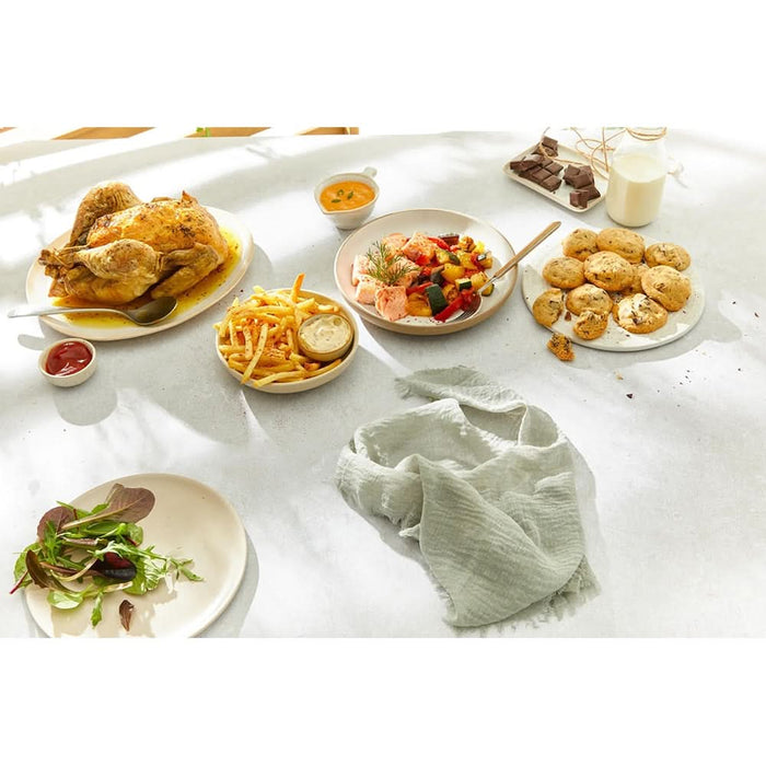 Friteuza cu aer cald TEFAL Easy Fry Mega Compact EY866HE1, 1.5kg, 7.5l, 2020W, negru WALTI