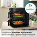 Friteuza cu aer cald dubla BOSCH Seria 6 MAFD661B4, 12l, 2800W, negru - WALTI WALTI