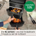 Friteuza cu aer cald dubla BOSCH Seria 6 MAFD661B4, 12l, 2800W, negru - WALTI WALTI