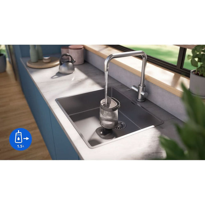 Aparat de calcat vertical PHILIPS All in One AIS6030/80, 1800W, 150g/min, 1.5l, gri - WALTI WALTI