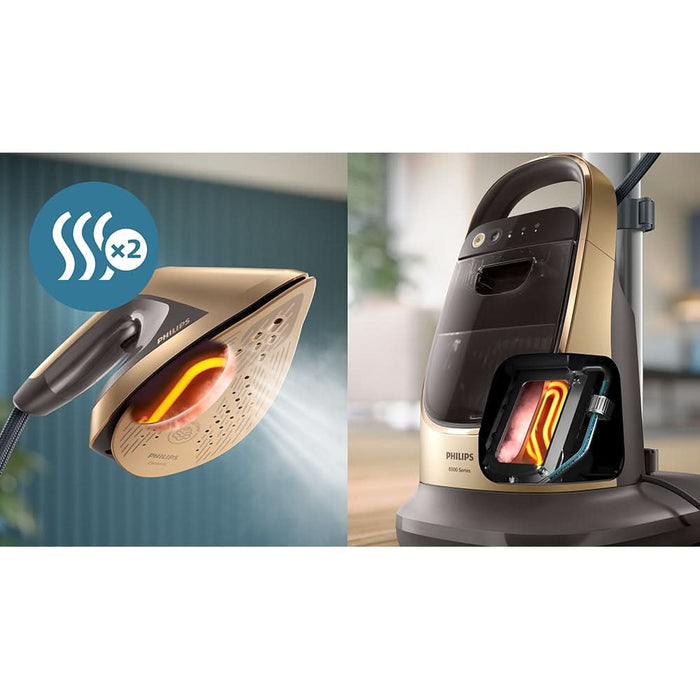 Aparat de calcat vertical PHILIPS All in One AIS8540/60, 2200W, 400g/min, 1.2l, negru - WALTI WALTI