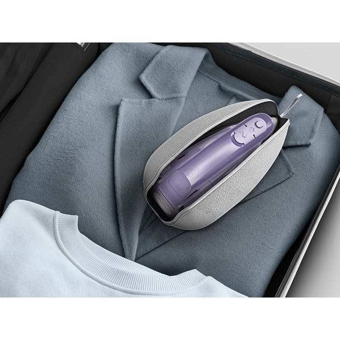 Fier de calcat TEFAL First Class DB1612E0, 1000W, 45g/min, talpa Microsteam 200, alb-violet WALTI
